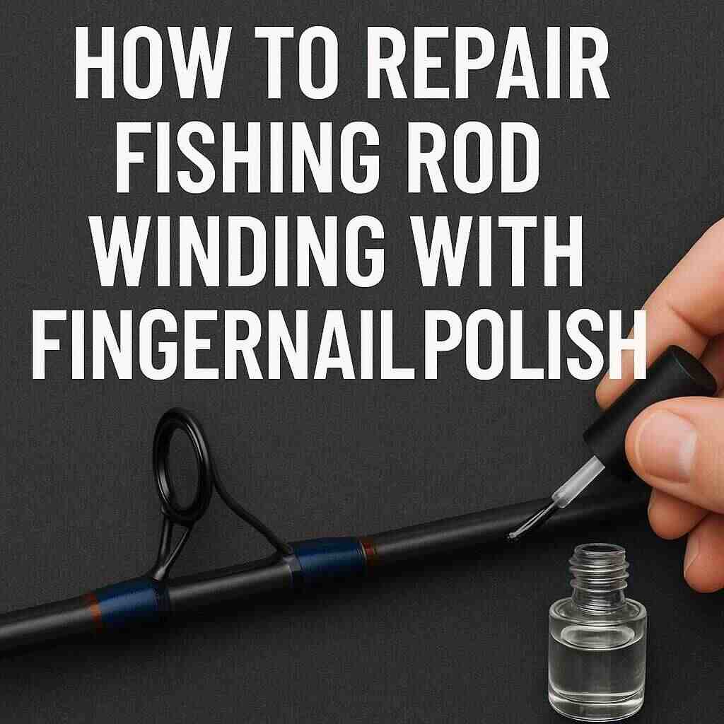 How to Repair Fishing Rod Winding with Fingernail Polish