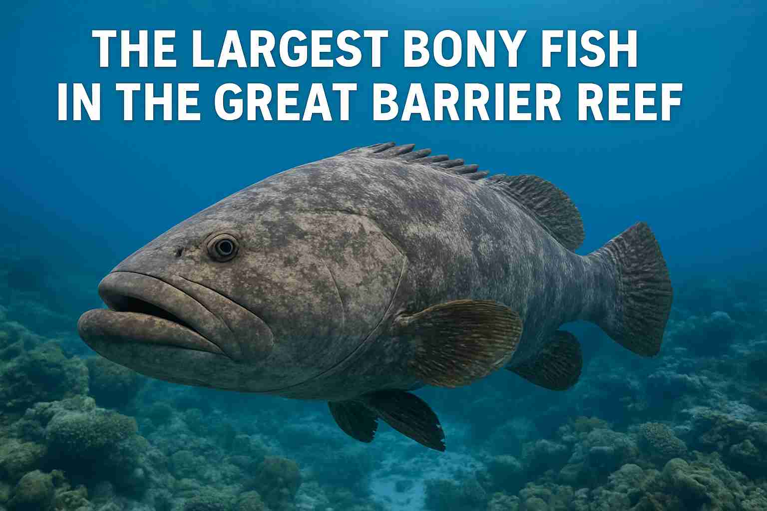the largest bony fish in the great barrier reef